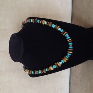 Southwestern Tiger's Eye & Turquoise Necklace
